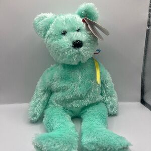 TY Beanie Baby - SHERBET the Bear (Aqua Version) (8.5 inch) - MWMTs Stuffed Toy